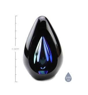 Mini urn – Diamond Blauw afmetingen
