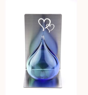 Mini urn – Bubble Blauw/Groen rvs standaard