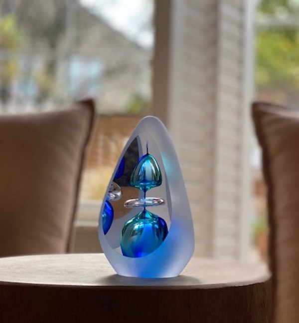 Mini urn – Orion Blauw Klein sfeerbeeld