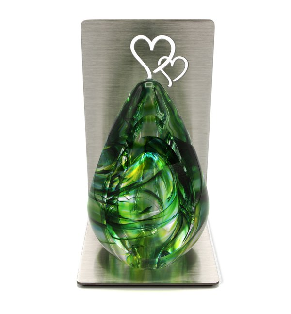 Mini urn – Aurora Groen rvs standaard