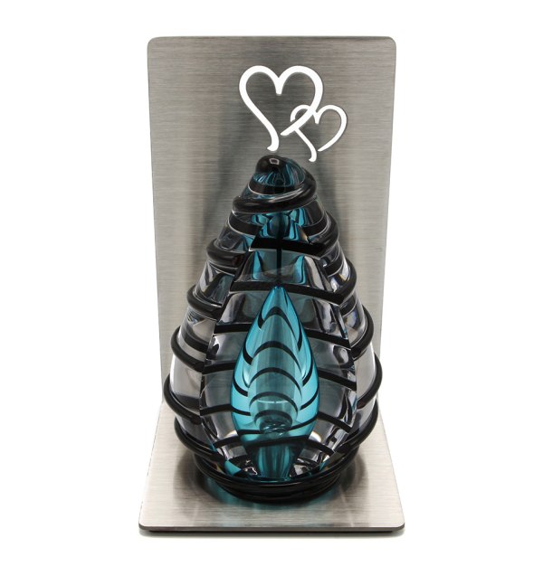Mini urn – Eternal Blauw rvs standaard