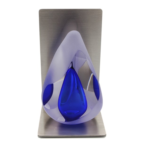 Mini urn – Reflection Blauw rvs standaard