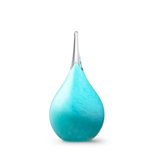 Mini urn – druppel turquoise