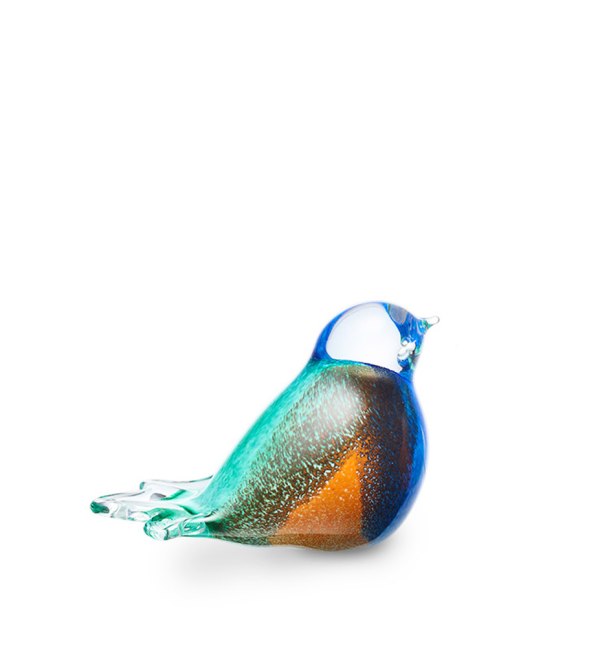Mini urn - Vogel Multicolor