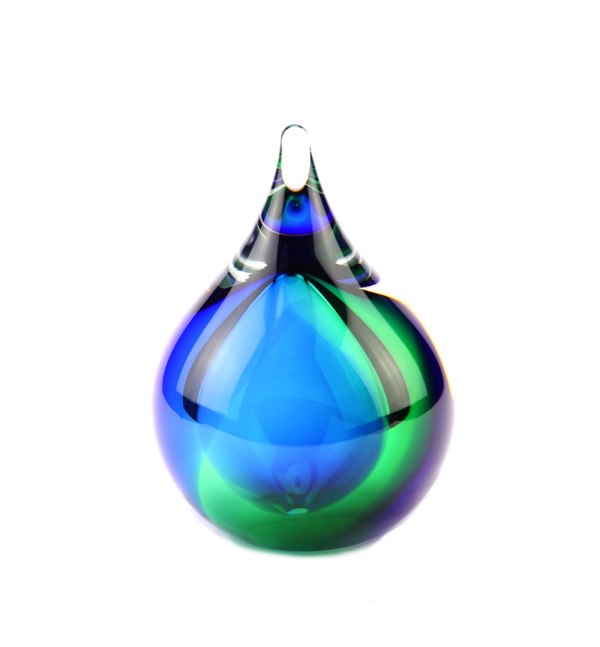 Mini urn – Bubble Blauw/Groen